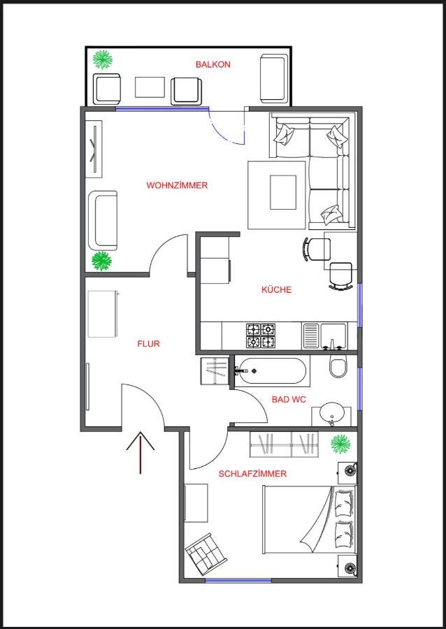 Kurstadt Apartment Moderne 2Zkb Balkon-Pkw-Stelp-Self-Check-In 24H Bad Nauheim Exterior photo